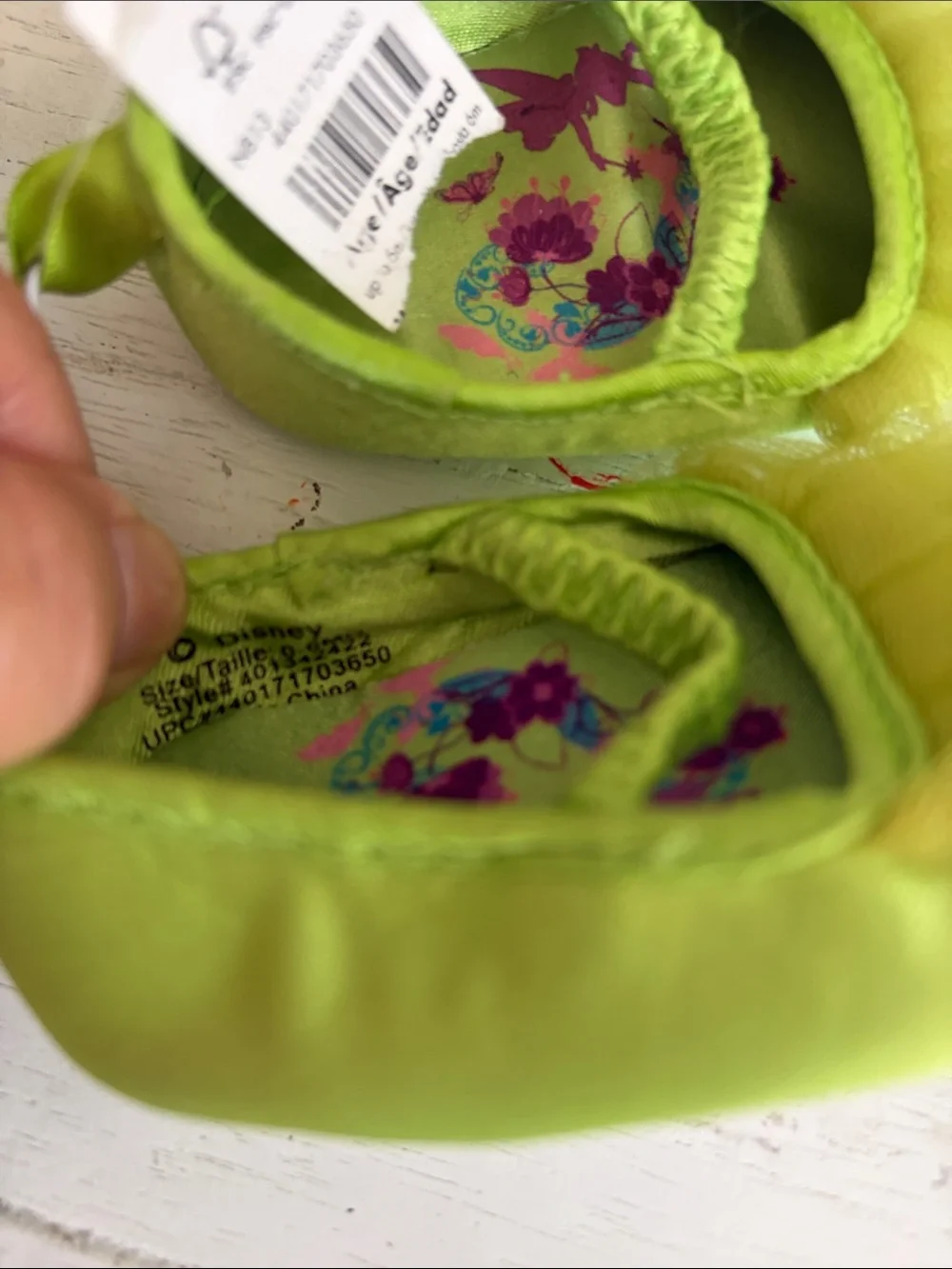 Disney baby shoes 0-6 months nwt princess and the frog 🐸 rare find offers welc